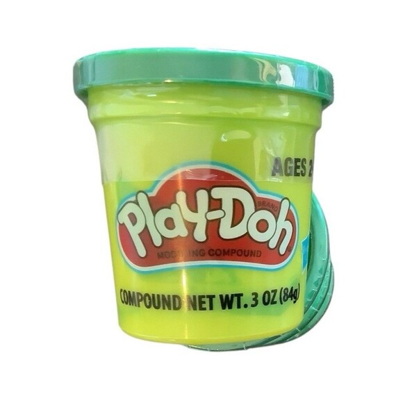 Play-Doh Green 4 Jars .3 Oz Each - Picture 3 of 3